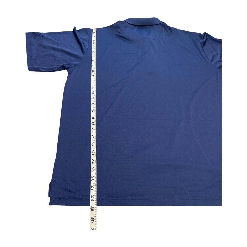 Donald Ross Polo Shirt Men's Large Navy Blue 100% Polyester Golf Performance - Picture 7 of 8